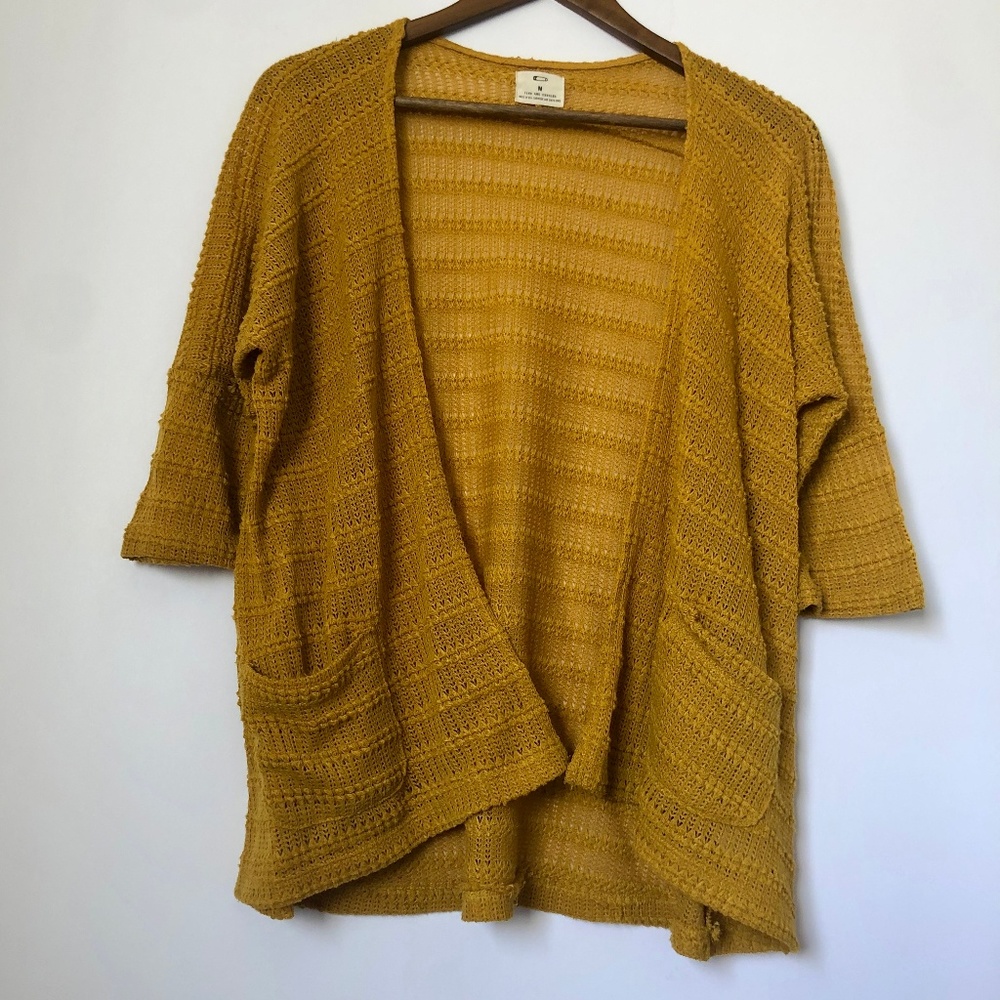 Urban Outfitters Mustard Yellow Cardigan Medium
